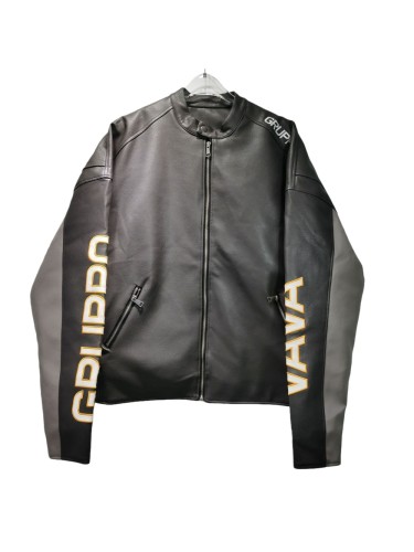 Embroidery Patchwork 46th Locomotive Leather Jacket 28635782