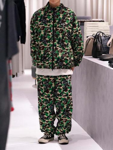 Camouflage Embroidered Jacket & Pants Set 28635665