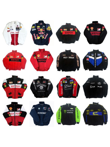 Embroidered Motorcycle Racing Cotton Jacket 18 colors 28635837