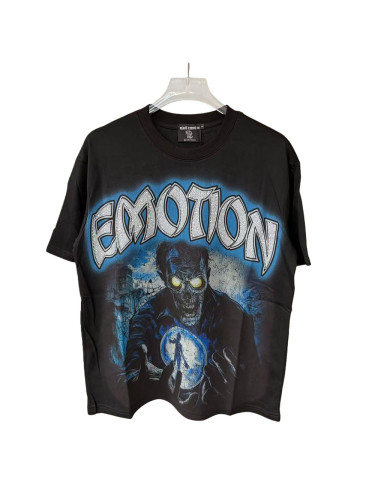 Portrait Print Rhinestone Letter Tee 28636677