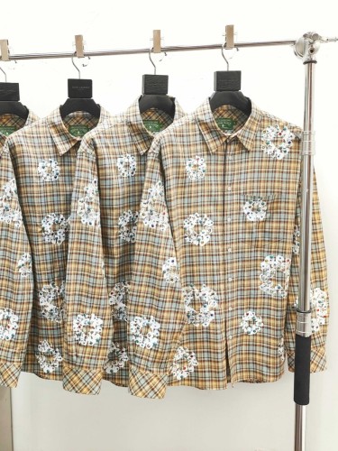 1:1 quality version Kapok Flower Print Gemstone-Embellished Long Sleeve Shirt 28636629