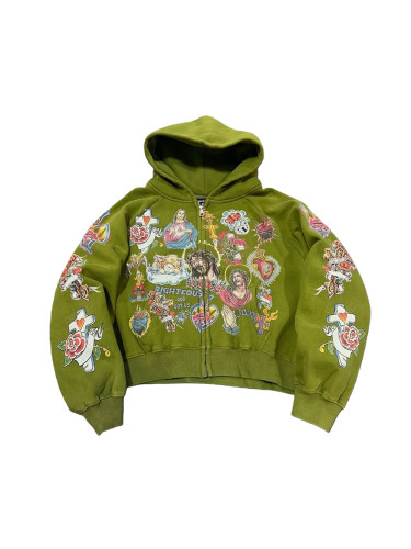 Religious Pattern Printed hoodie 28636686