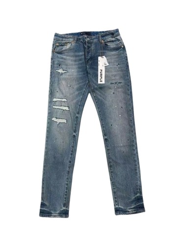 1:1 quality version Hole Patch Ink-splattered Jeans 28636646