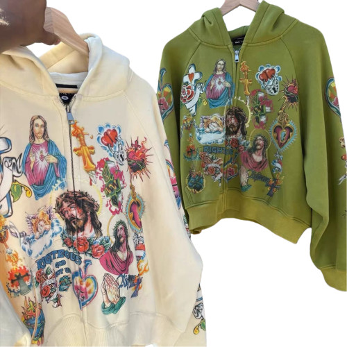 Religious Pattern Printed hoodie 28636686