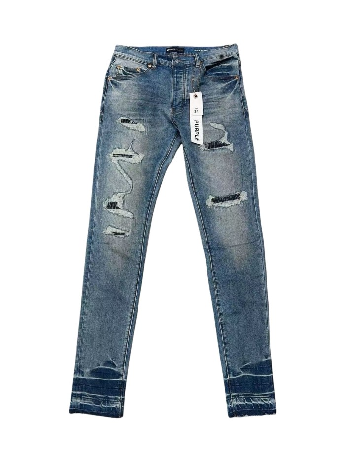 1:1 quality version Vintage Ripped Patchwork Jeans 28636653