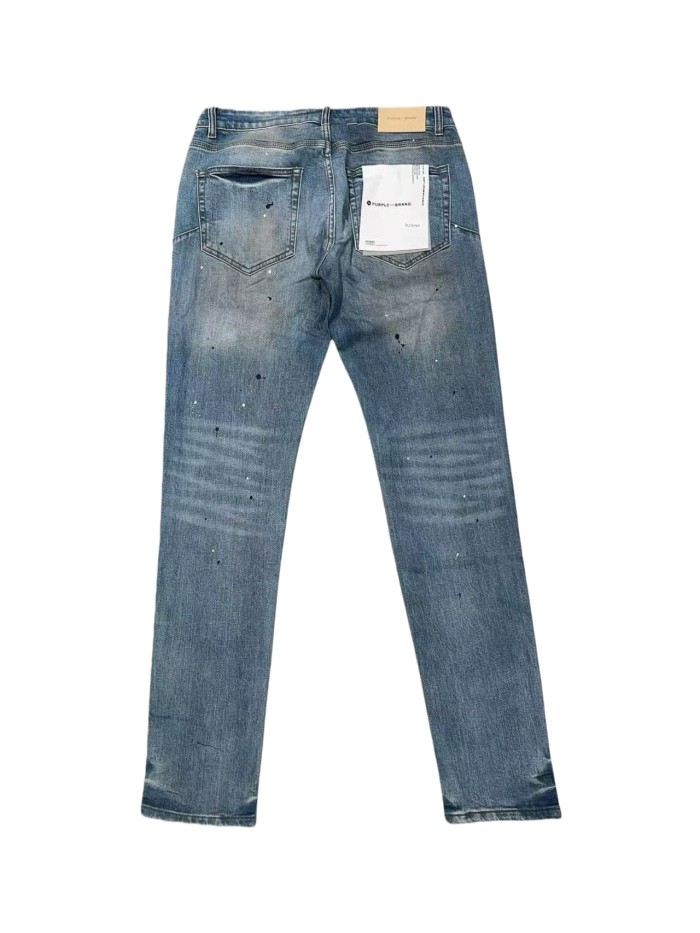 1:1 quality version Hole Patch Ink-splattered Jeans 28636646