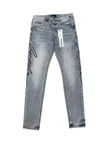 1:1 quality version Side Line Art Font Embroidery Jeans 28636647