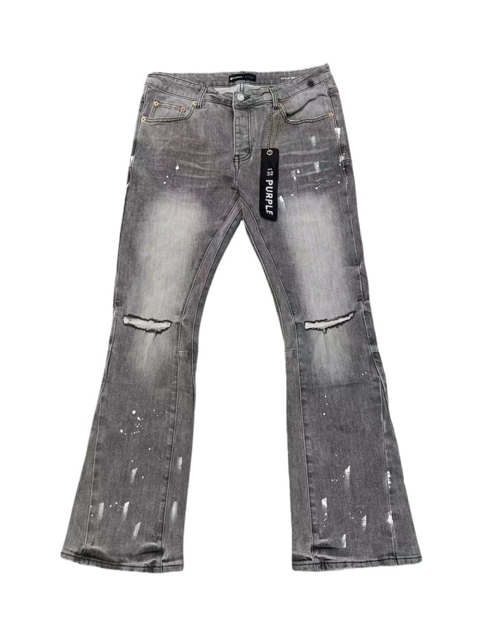 1:1 quality version White Chalk Splash Ink Hole Ripped Jeans 28636648