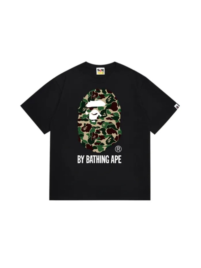 Classic ABC Camouflage Ape Big Head Letter Print Tee 6 colors