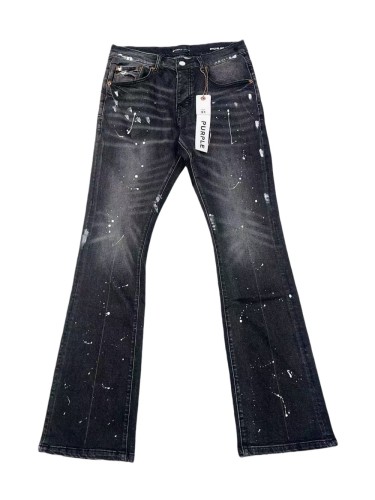 1:1 quality version Messy Splashing Ink Chalk Micro Flare Jeans 28642014