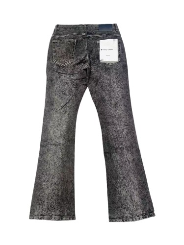 1:1 quality version Crumpled Small Pattern Slightly Bell-bottomed Jeans 28642012