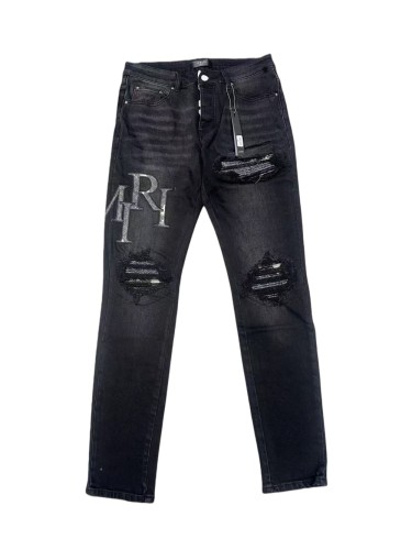 [Buy One Get One Free]1:1 quality version Messy Pattern Logo Embroidered Jeans 28648681