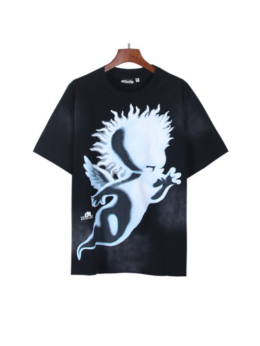 [Buy Two Get One Free]Holy Spirit Printed Washed Version Distressed Tee 28653728