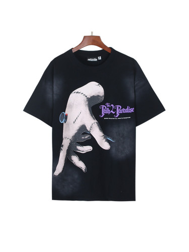 [Buy Two Get One Free]Nail pierces the scarred hand Printed Washed Version Tee 28653730