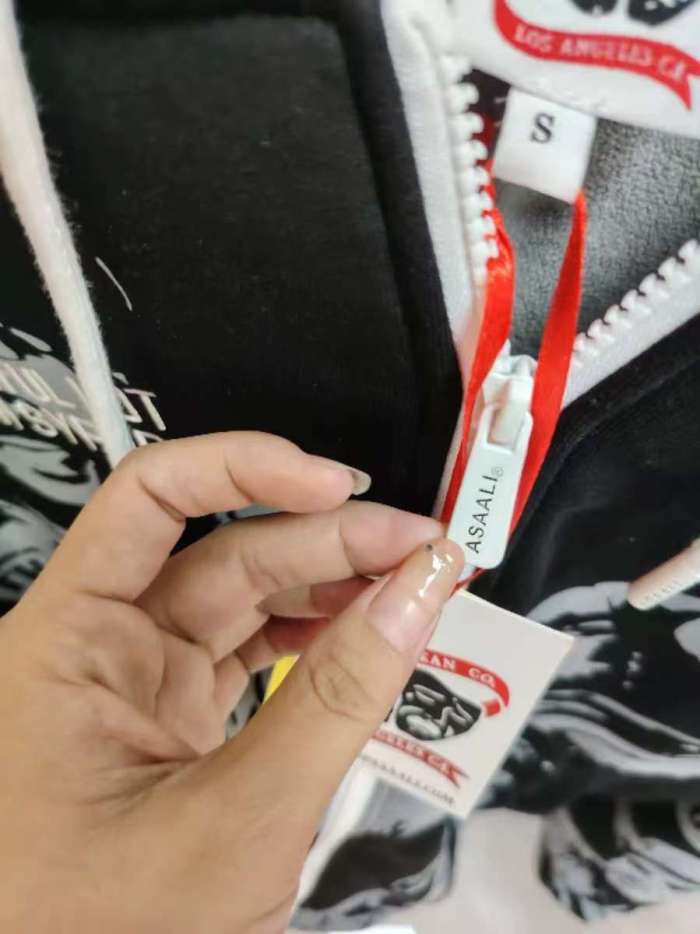 1:1 quality version Portrait Alphabet Print Zipper Hoodie  3 colors 28654292