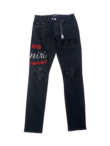 [Buy One Get One Free]1:1 quality version Embroidered Letter Jeans 28653948