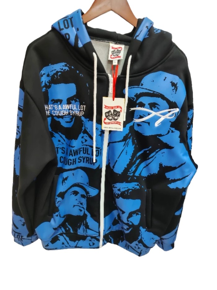 1:1 quality version Portrait Alphabet Print Zipper Hoodie  3 colors 28654292