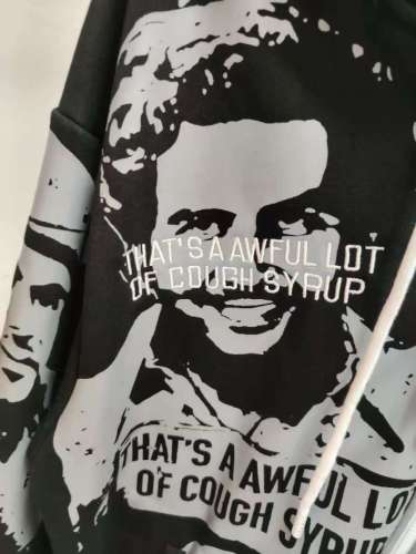 1:1 quality version Portrait Alphabet Print Zipper Hoodie  3 colors 28654292