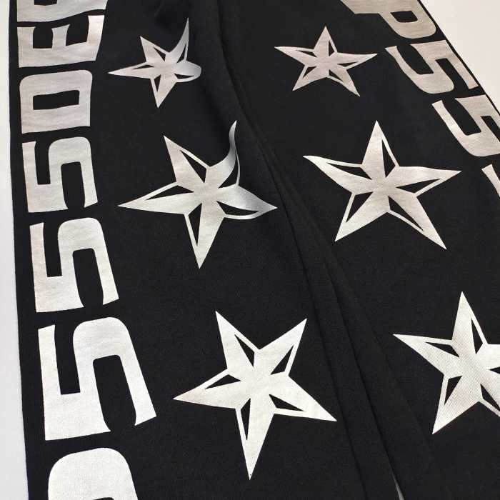 [Big & Tall for weights up to 220 lbs]1:1 quality version Silver-Hot-Stamped Letter Print Zipper Hoodie & Pants Set 28656538