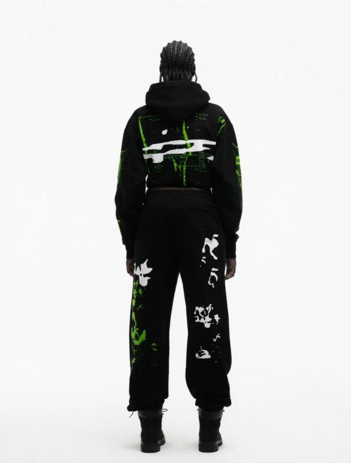 1:1 quality version Ray Doodle Print Hoodie & Pants Set 2 colors 28656046