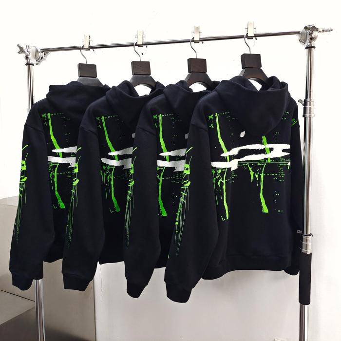 1:1 quality version Ray Doodle Print Hoodie & Pants Set 2 colors 28656046