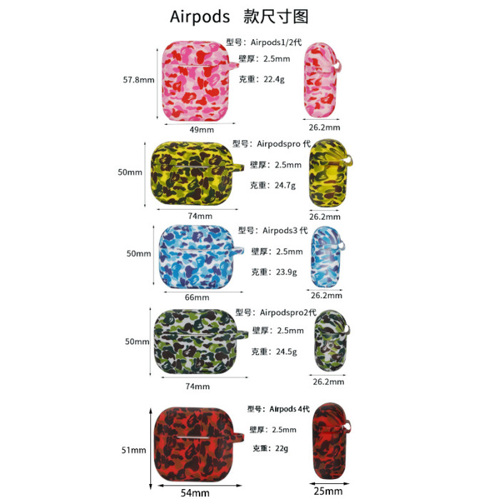 AirPods Protective Earphone Case 5 colors 28658036