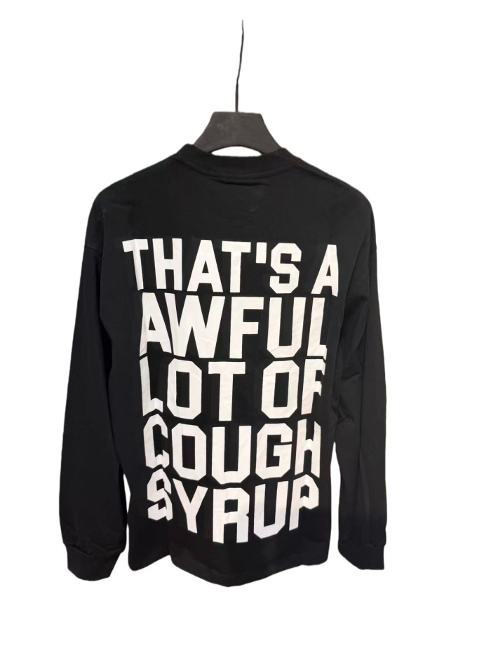 Classic Color-Blocked Slogan Print Long Sleeve T-Shirt 2 colors 28659528