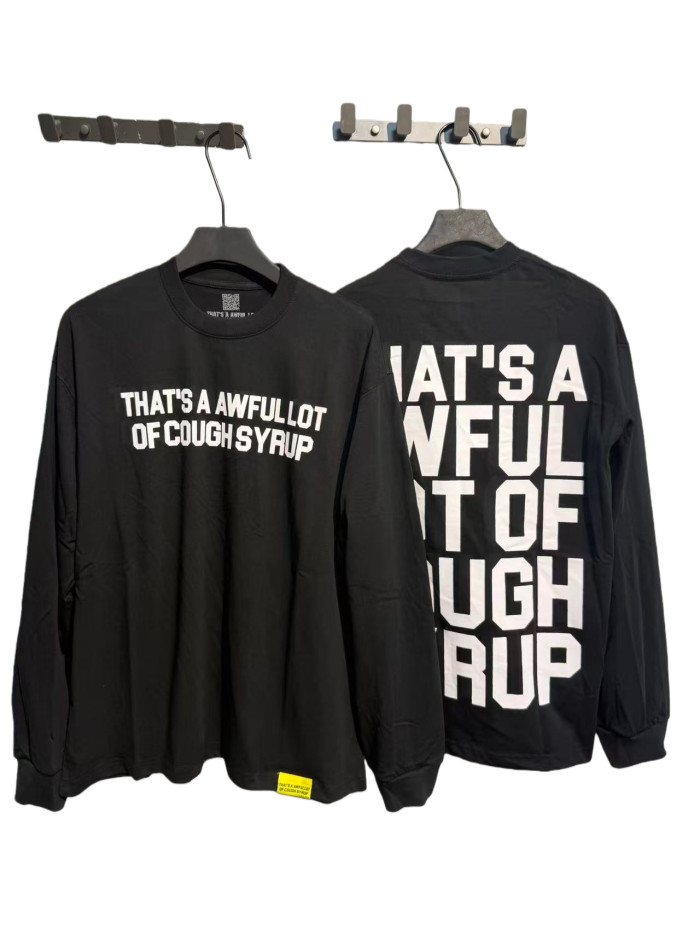 Classic Color-Blocked Slogan Print Long Sleeve T-Shirt 2 colors 28659528