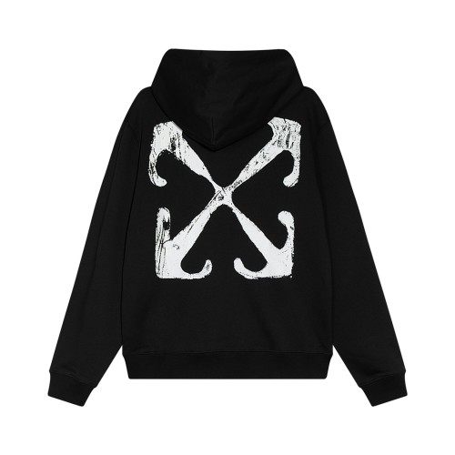 [Buy More Save More] Scratch Arrow Logo Print Hooded Sweatshirt 2 colors