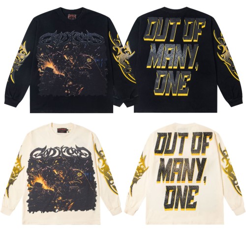 Metal Welding Skull Print LongSleeve T-Shirt 2 colors 28661453