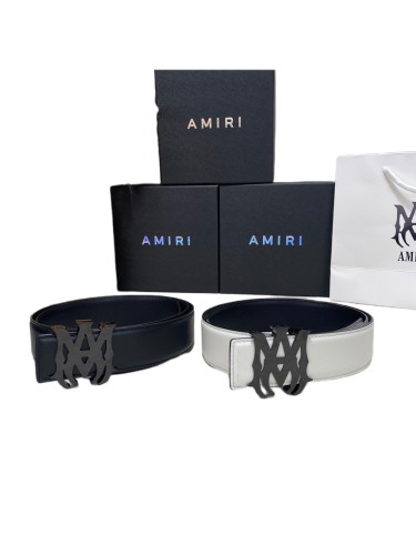 1:1 quality version Black AM Steel Buckle Belt 2 colors【Width 3.8 cm】28661040