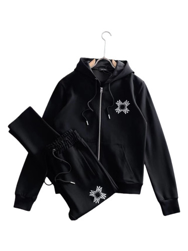 [Buy One Get One Free]Embroidered Logo Hoodie & Pants Set 28673872