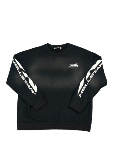 [Buy One Get One Free]  Double Sleeve Letter Logo Back Side Face Goddess Printed sweatshirt