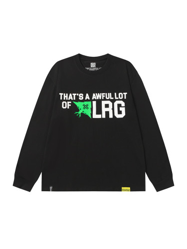 Color-Blocked Alphabet Green Pattern Print Long Sleeve T-Shirt  28673476