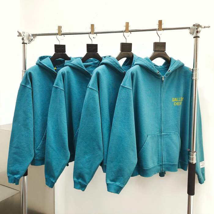 [Big & Tall for weights up to 260 lbs]1:1 quality version Front and Back Letter Logo Zipper Hoodie 2 colors 28675259