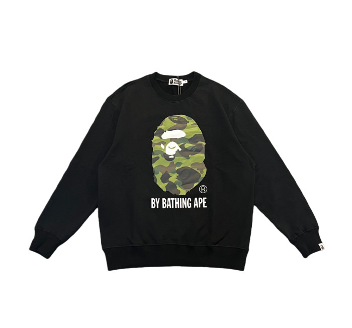 1:1 quality version Camouflage Ape Head Print Crew Neck Pullover Sweatshirt 2 colors 28675074