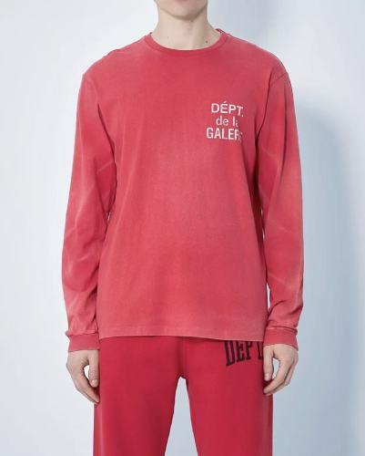 [Big & Tall for weights up to 260 lbs]1:1 quality version Red Water Ripple Long Sleeve T-Shirt 28677366