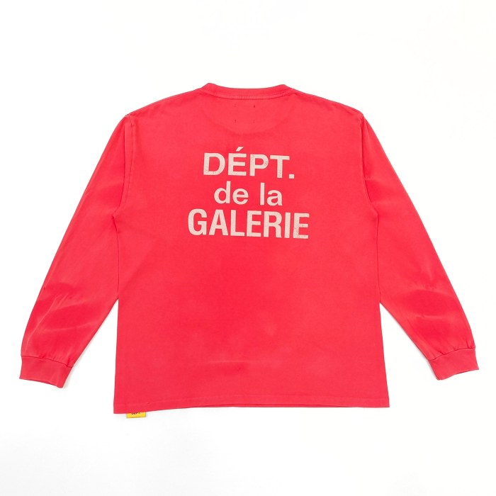 [Big & Tall for weights up to 260 lbs]1:1 quality version Red Water Ripple Long Sleeve T-Shirt 28677366