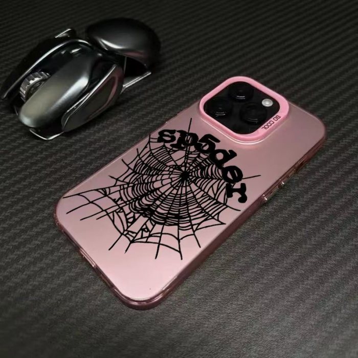 Spider Web Laser-Etched Phone Case 6 colors 28679101
