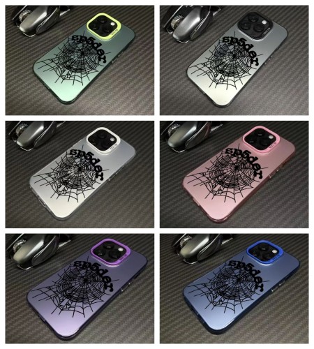 Spider Web Laser-Etched Phone Case 6 colors 28679101