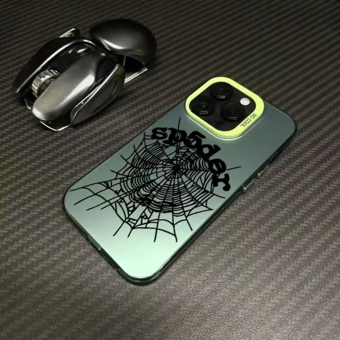 Spider Web Laser-Etched Phone Case 6 colors 28679101