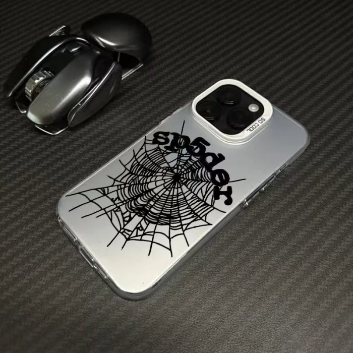 Spider Web Laser-Etched Phone Case 6 colors 28679101