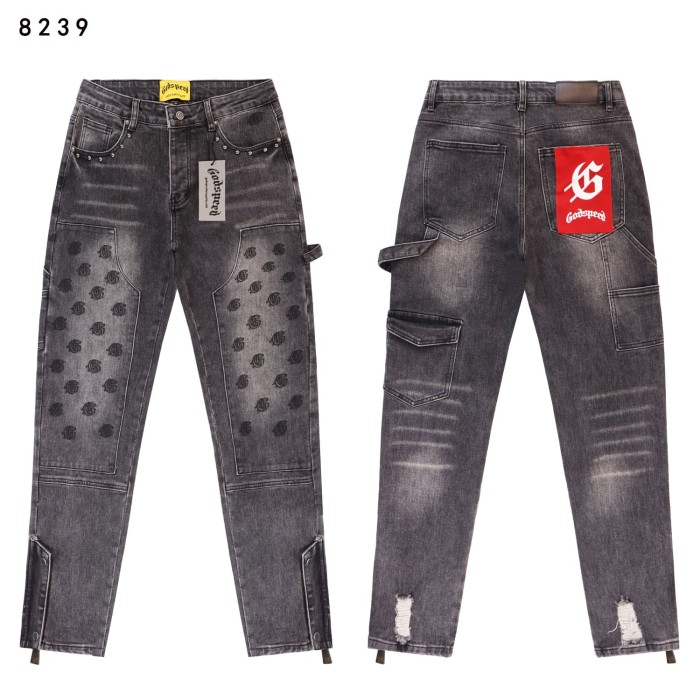 Embroidered Logo Multi-Pocket Jeans 3 colors 28680574