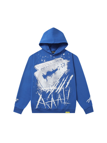 White Splatter Print Hoodie 28680616
