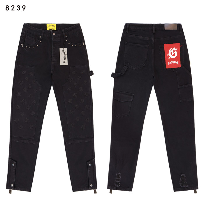 Embroidered Logo Multi-Pocket Jeans 3 colors 28680574