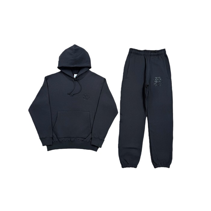1:1 quality version Black Diamond Black Hoodie & Pants Set 28685187
