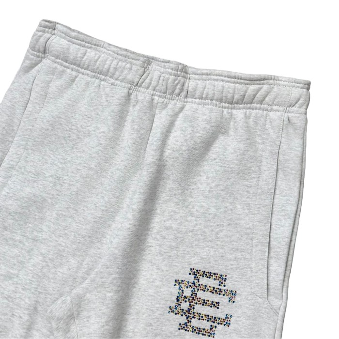 1:1 quality version Colorful Diamonds Logo Gray Hoodie & Pants Set 28685199