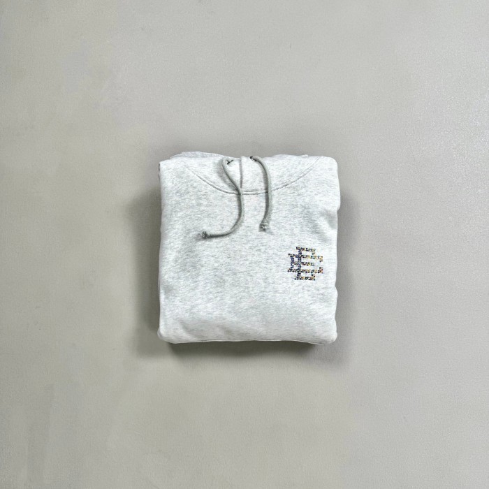 1:1 quality version Colorful Diamonds Logo Gray Hoodie & Pants Set 28685199