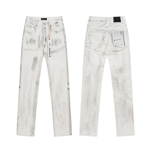 Distressed White Jeans 28684971