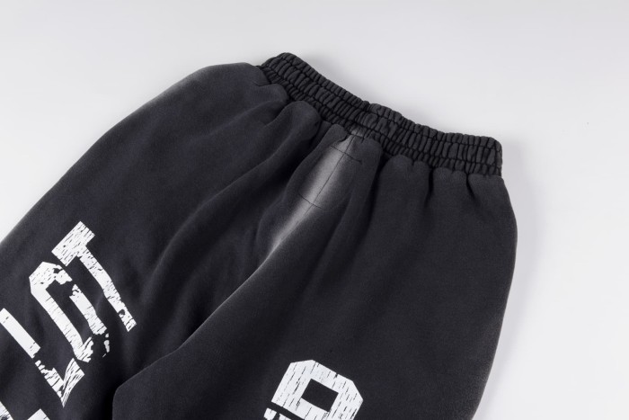 Letter Print Washed Version Hoodie & Pants Set 28688392